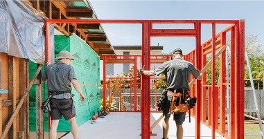 Legacy home extensions service — timber and steel framing on a residential addition, Townsville North Queensland